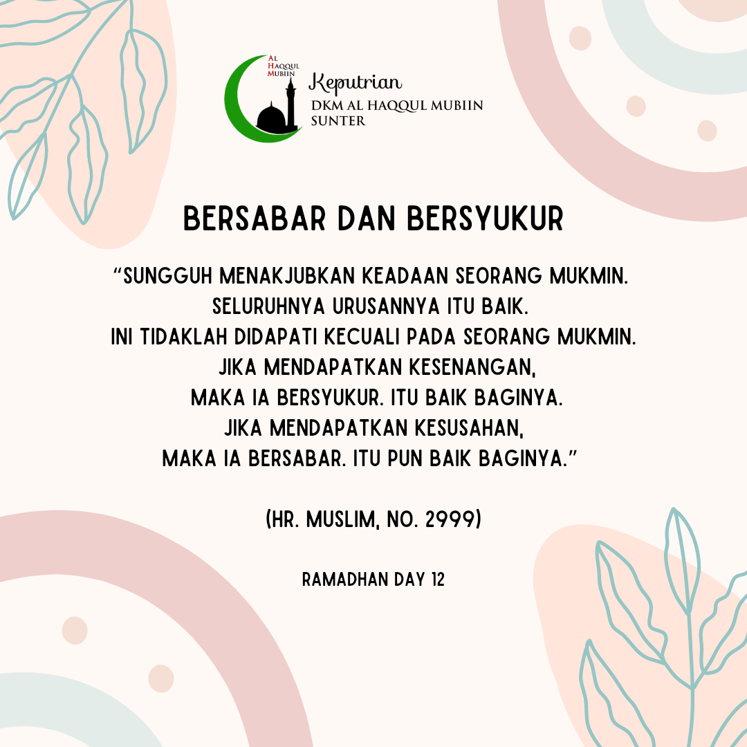 Bersabar Dan Bersyukur