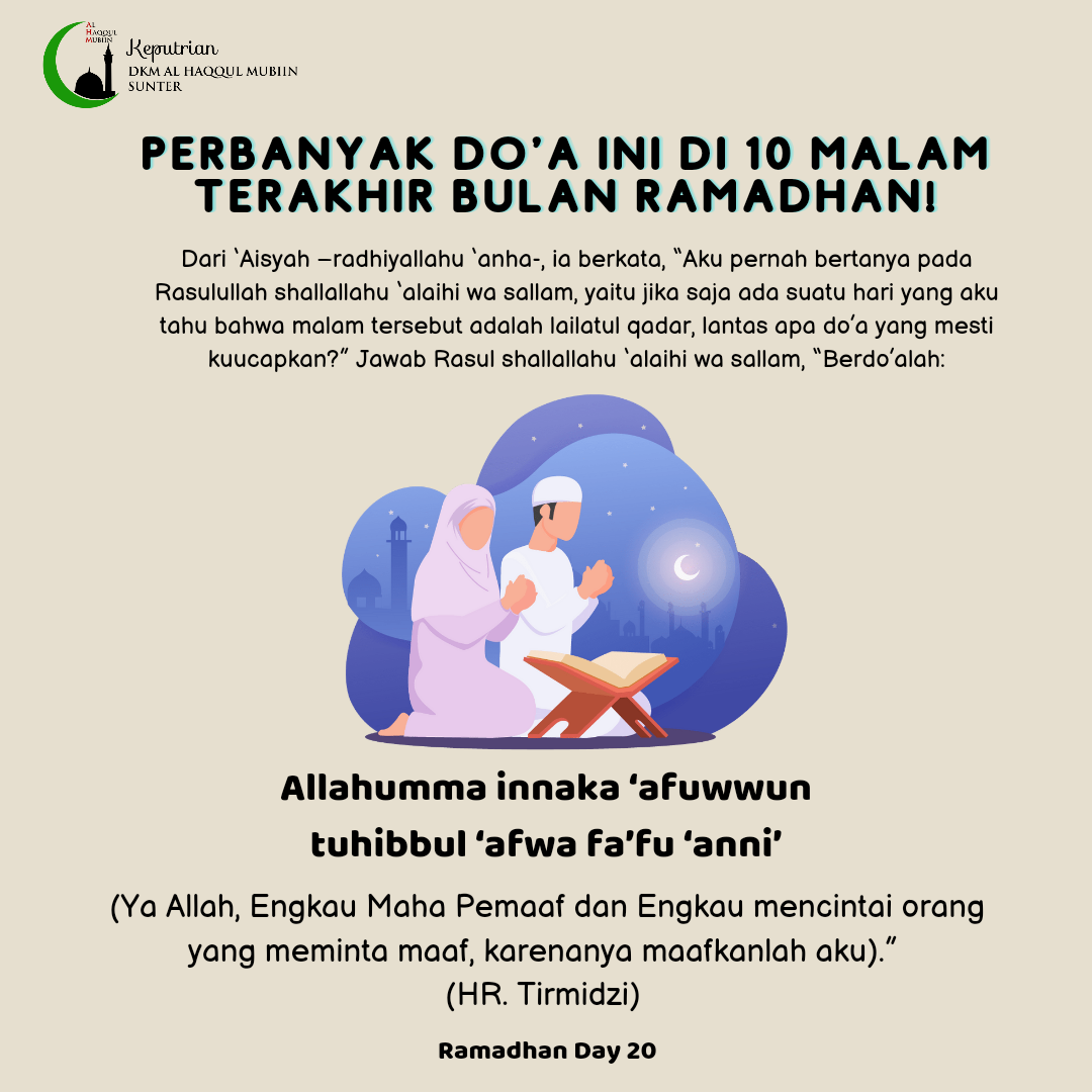 Perbanyak Berdoa Ini 10 Malam Terakhir Ramadhan