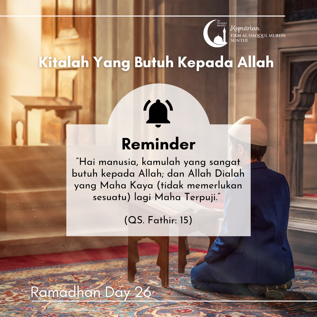 Sangat Butuh Pada Allah