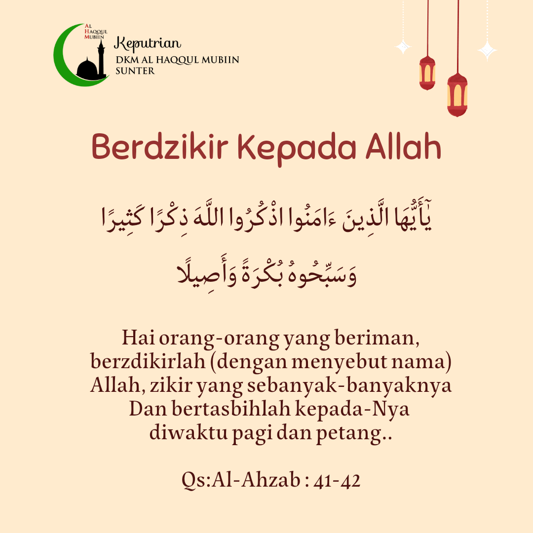 Berdzikir Kepada Allah