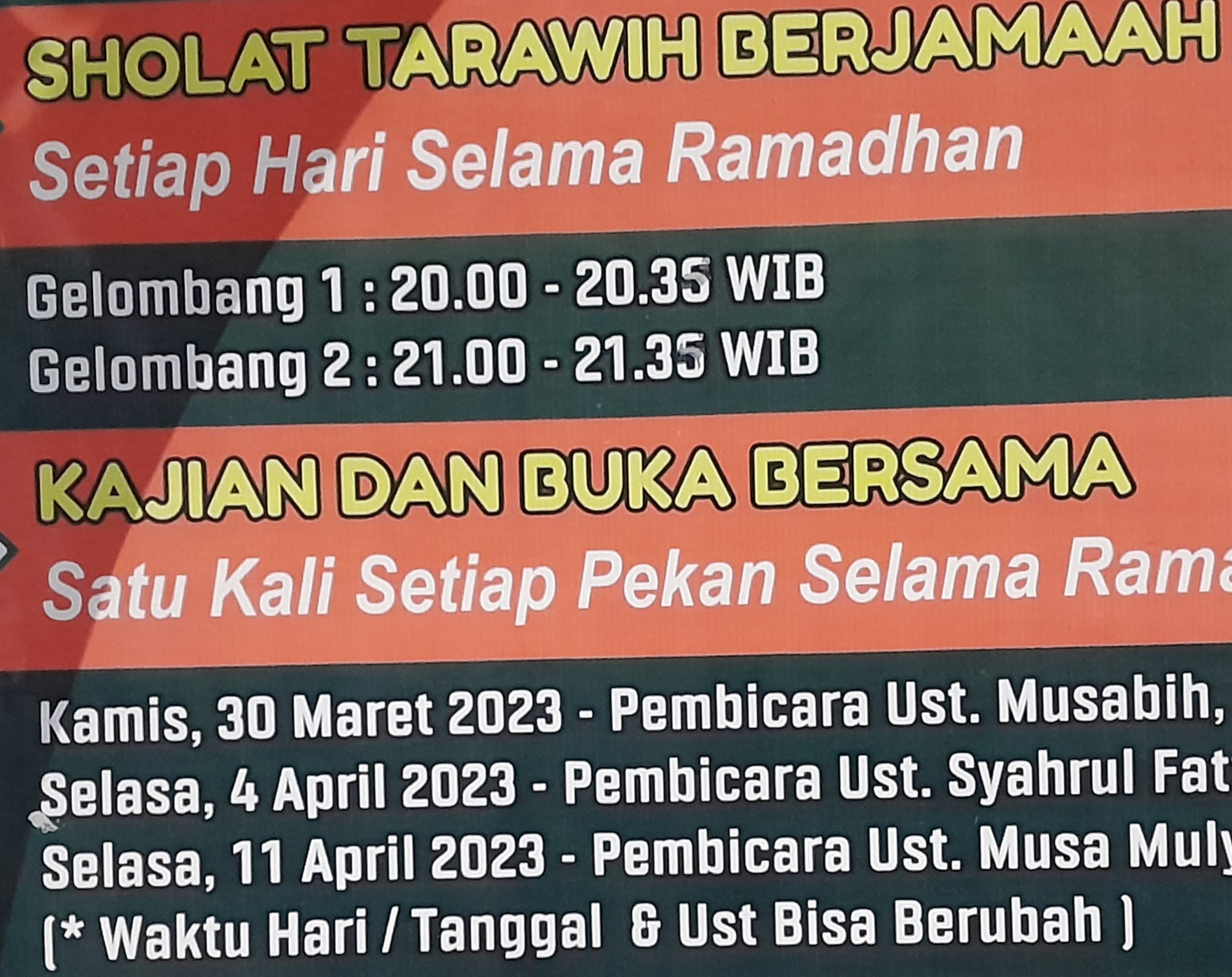 Jadwal 