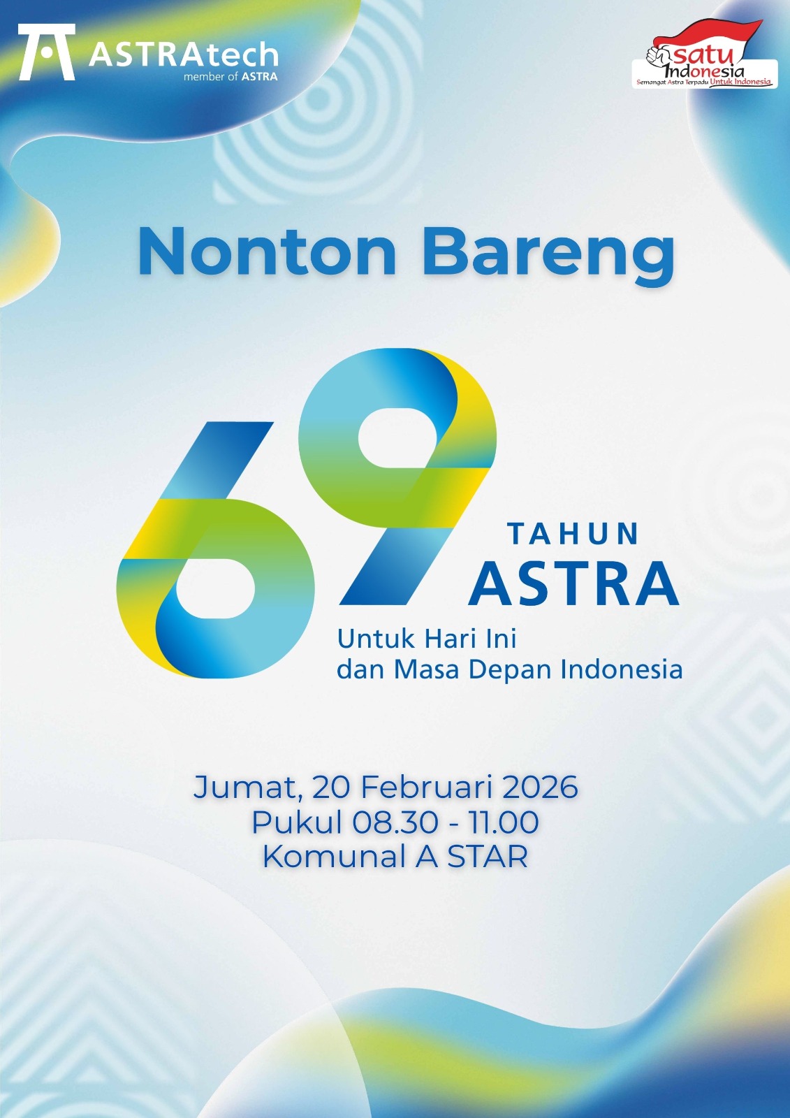 Flyer Nobar HUT 69 Astra