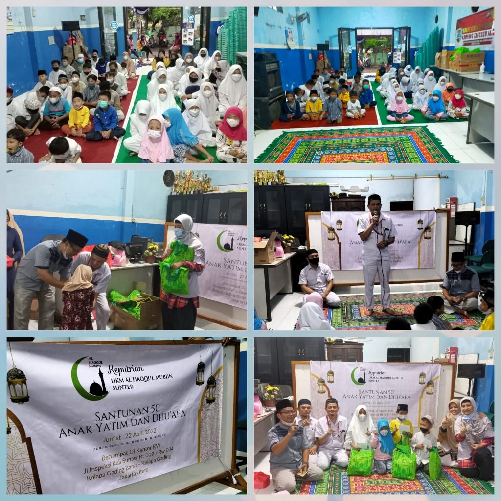 Santunan 50 Anak Yatim Dan Dhuafa Keputrian Sunter