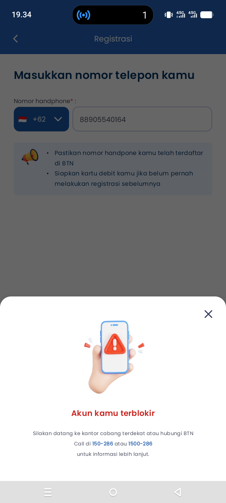 Cara membuka blokir BTN Mobile/Balé by BTN dapat dilakukan melalui Call Center BTN 1500286, WhatsApp resmi (+6287725919249 atau +6281255511168),(083134706321) menu "Lupa Password/PIN" di aplikasi, atau mendatangi kantor cabang terdekat dengan membawa KTP, buku tabungan, dan kartu ATM. Proses ini berlaku untuk blokir akibat salah PIN/Password.