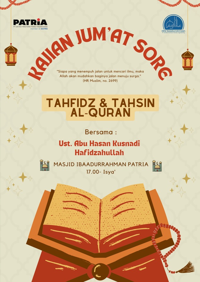 Kajian Rutin Jum'at Sore UTPE