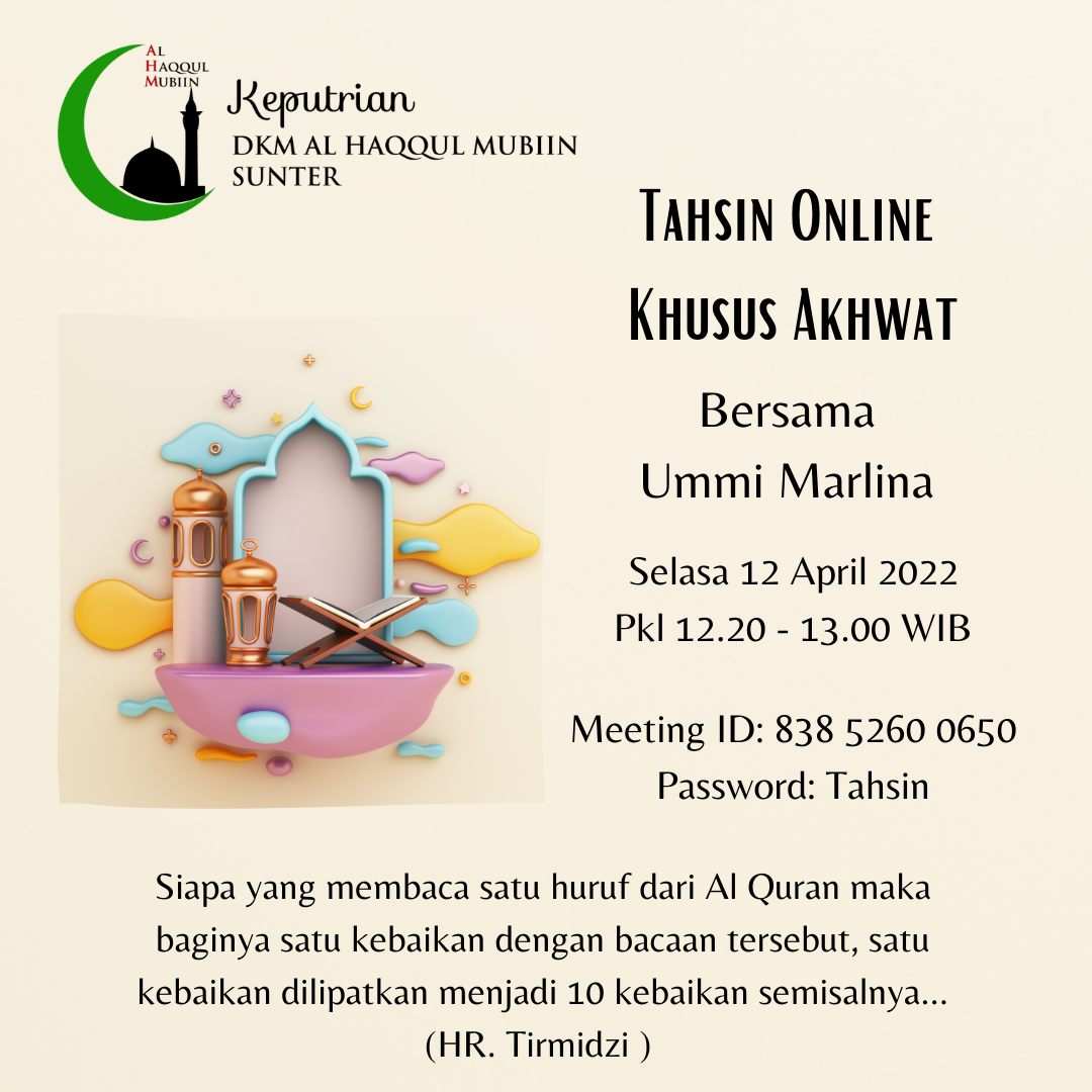 Tahsin Keputrian AHM Sunter