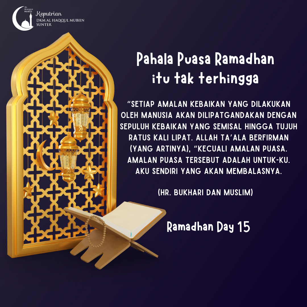 Pahala Puasa Ramadhan itu Tak Terhingga,
