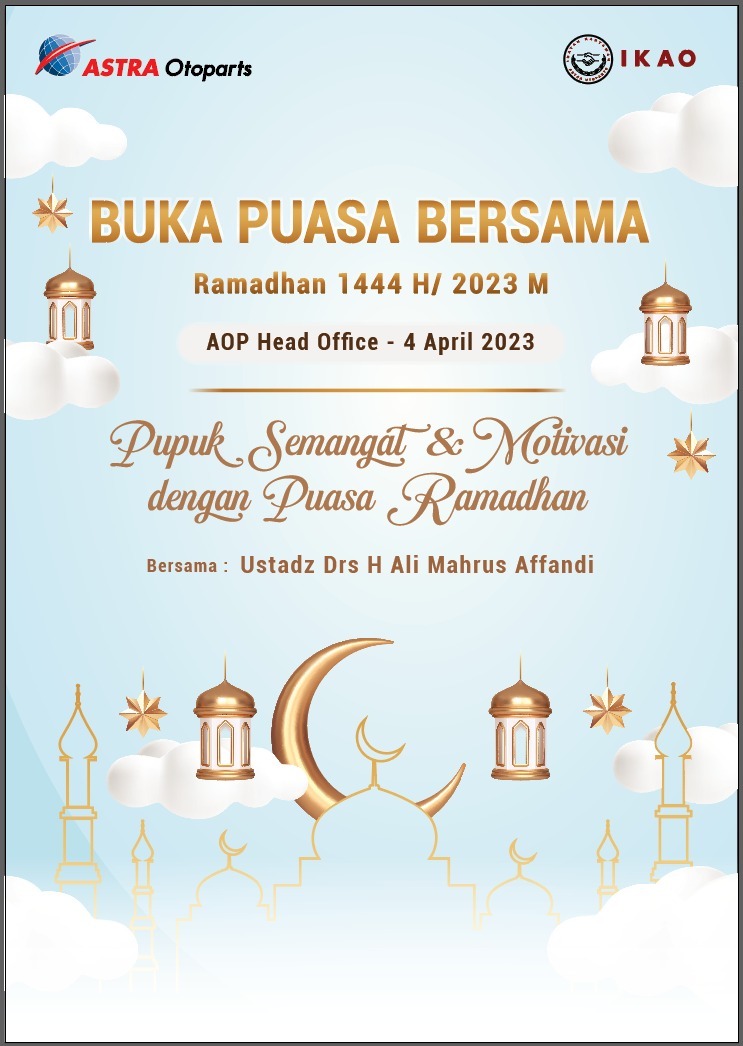 Poster Acara Kajian & Buka Bersama PT. Astra Otoparts