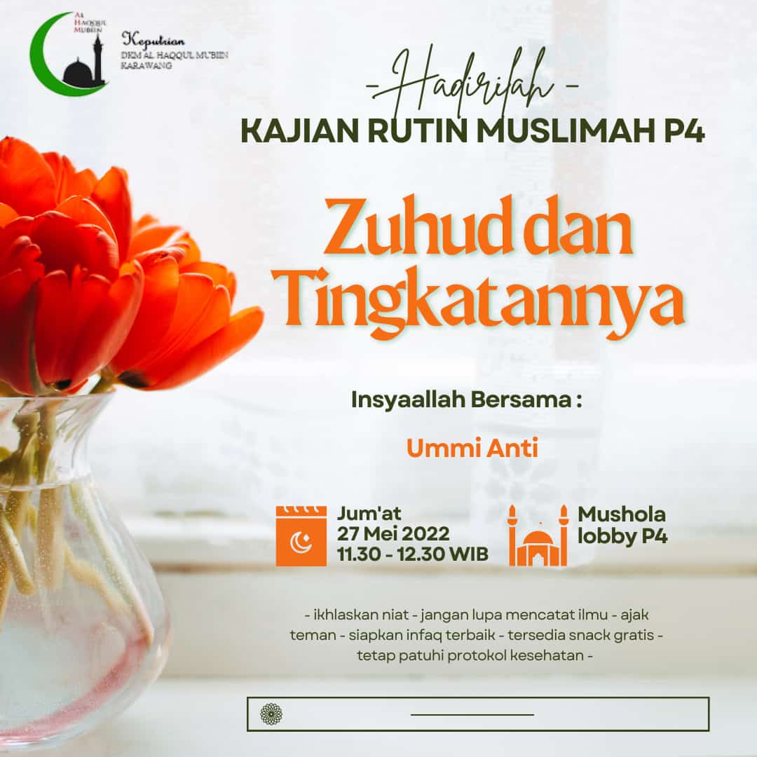 Kajian Rutin Muslimah AHM P4