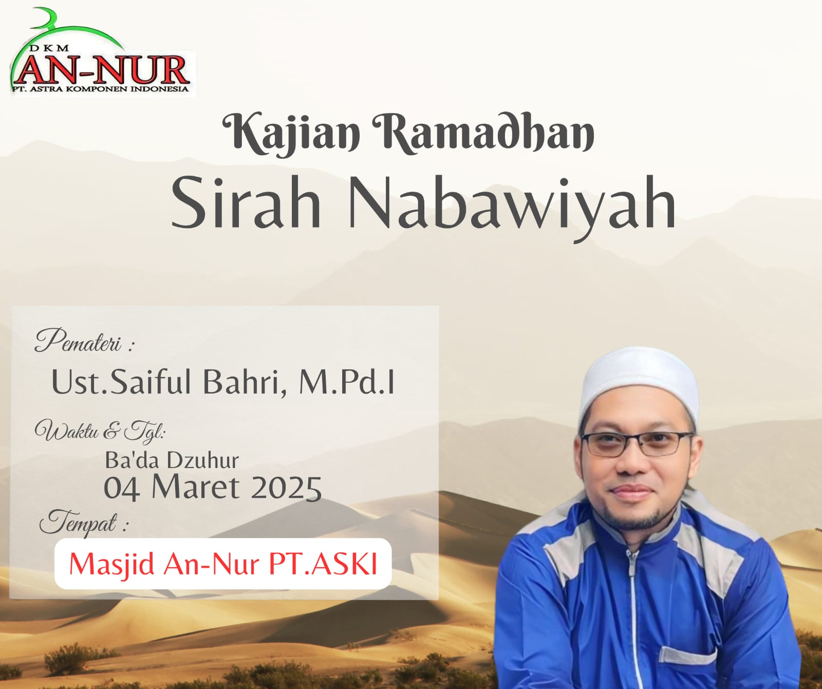 Kajian Ramadhan Ba'da Dzuhur