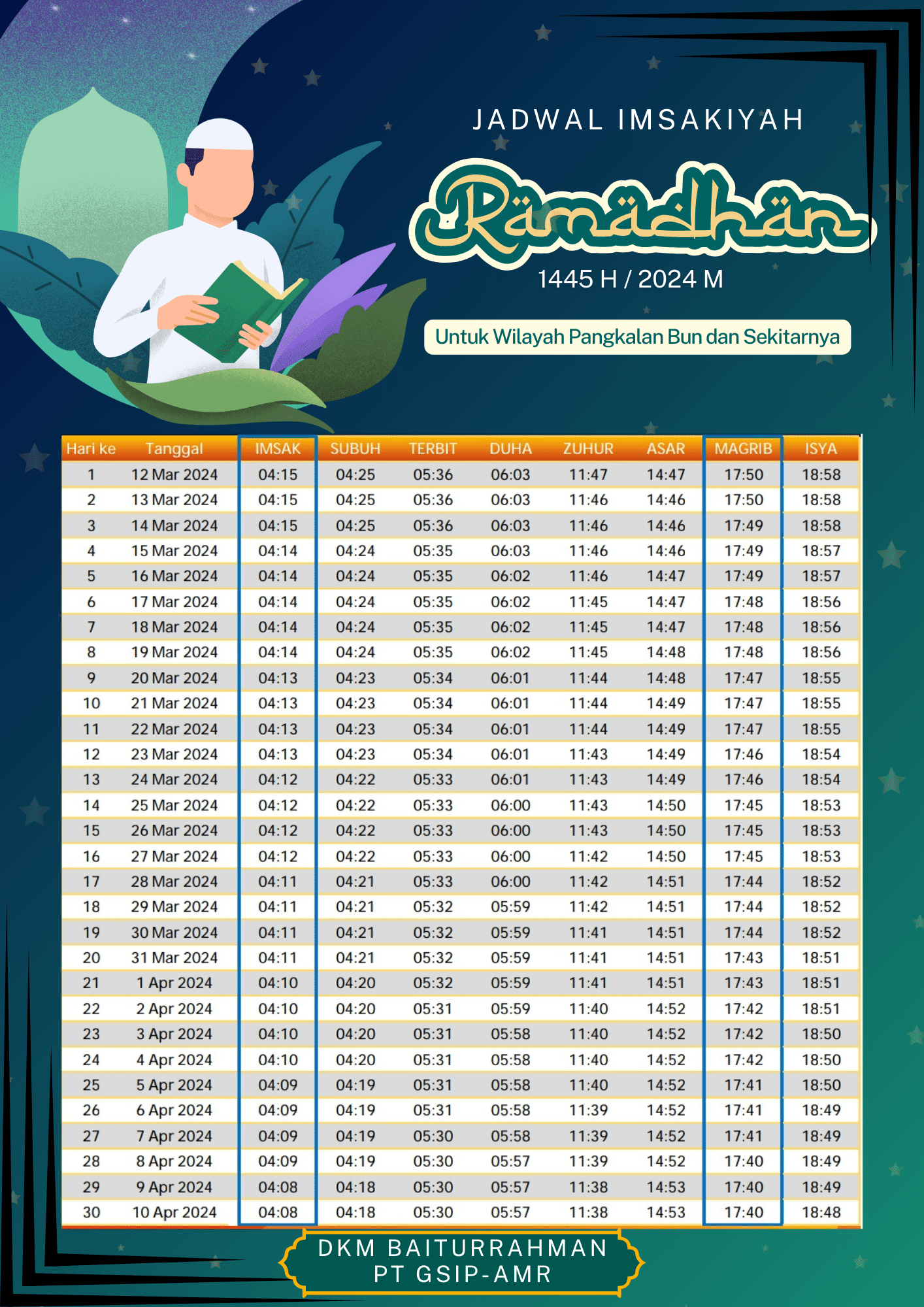 Jadwal imsakiyah