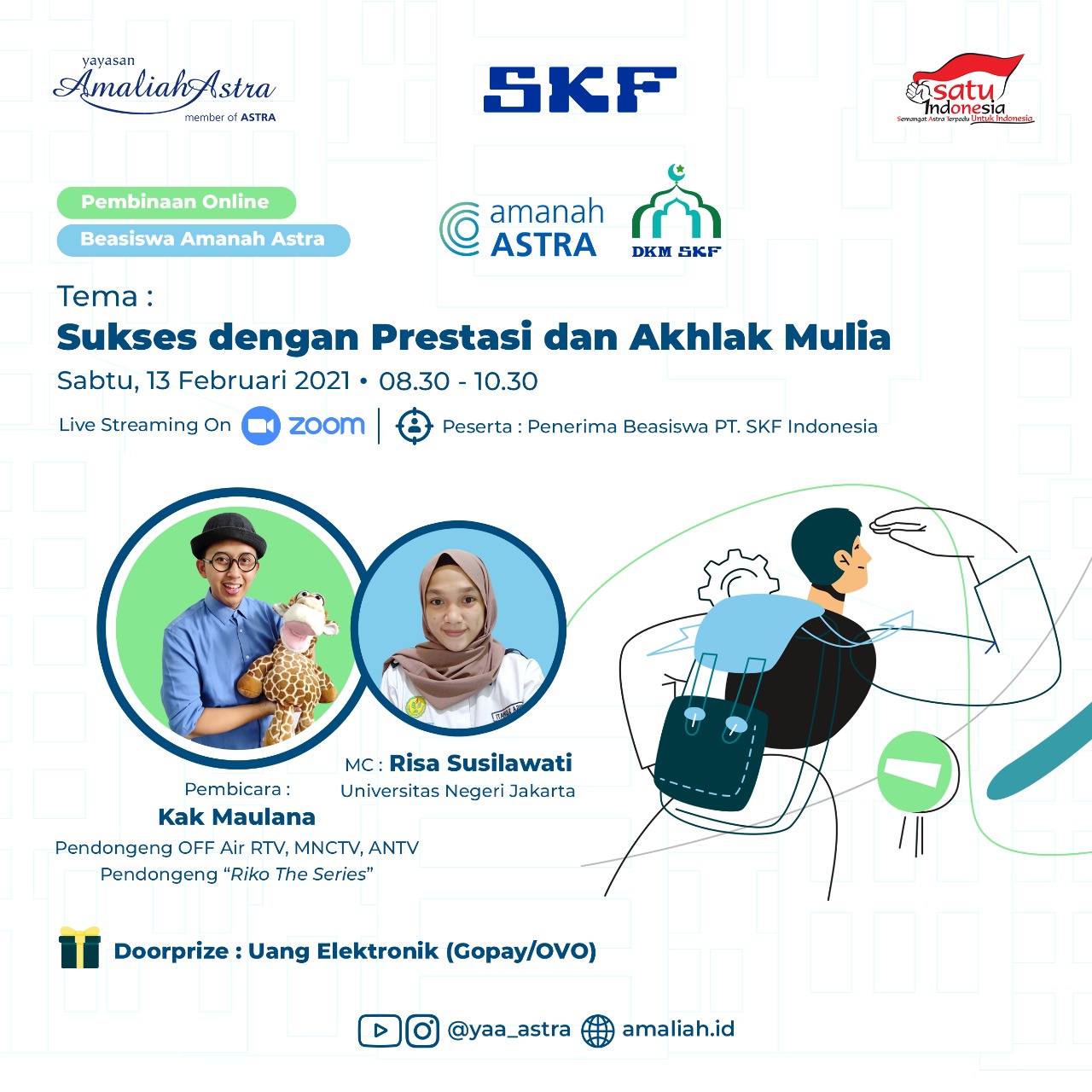 Pembinaan Beasiswa Amanah Astra binaan PT SKF Indonesia