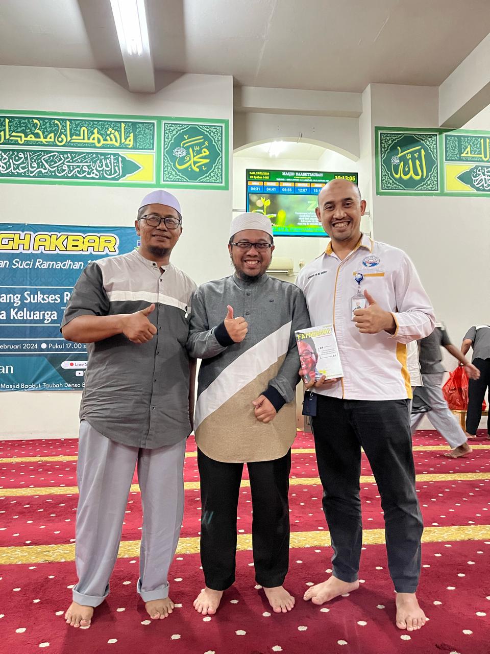 Ka. DKM Baabut Taubah, Ustadz Benri dan Ka. Serikat Pekerja